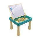 Mesa de aprendizaje con bloques 2en1