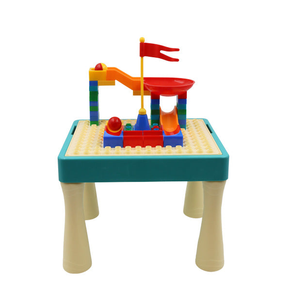 Mesa de aprendizaje con bloques 2en1