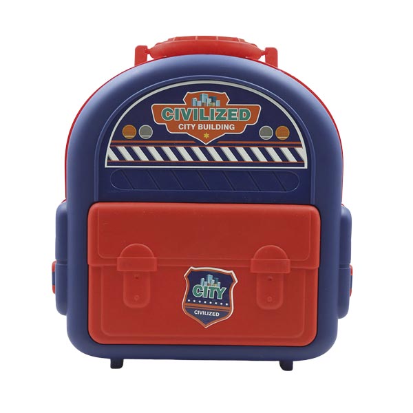 Playset mochila con pista ciudad