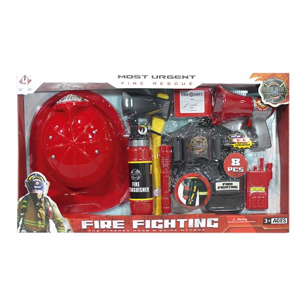 Set de juego de roll accesorios de bomberos.