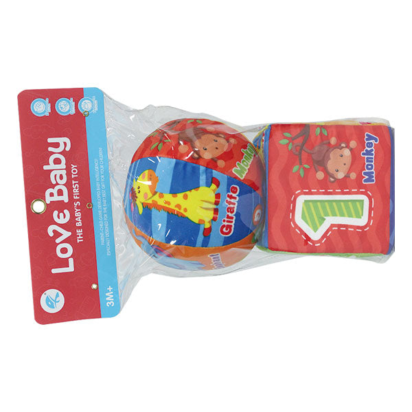 Juguete interactivo bolita y cubo.
