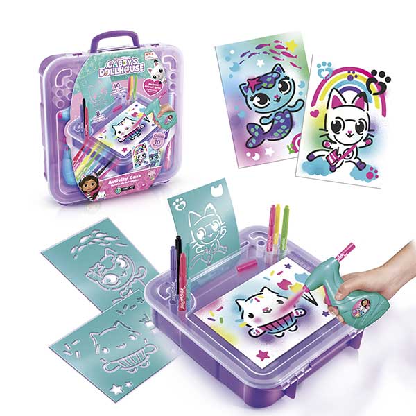 Estuche actividades de arte con aerógrafo Gabby´s DollHouse