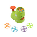 Elefante lanzador de frisbee