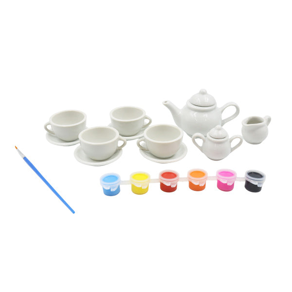 Pinta y decora tu propio set de té de cerámica
