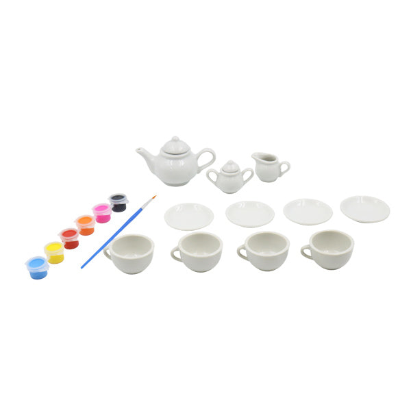 Pinta y decora tu propio set de té de cerámica