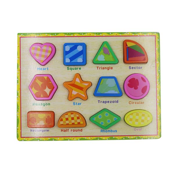 Rompecabezas con bloques de geometría