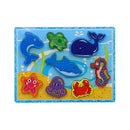 Rompecabezas con bloques de figuras marinas