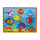 Rompecabezas con bloques de la granja