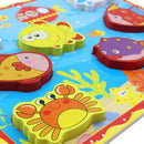 Rompecabezas con bloques de la granja