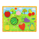 Rompecabezas con bloques de frutas