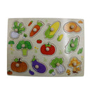 Rompecabezas con bloques de verduras