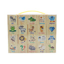 Juego de bloques con palabras 20 piezas