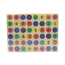 Juego de bloques con abecedario 48 piezas