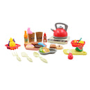 Set de cocina con luz y sonido 34 piezas