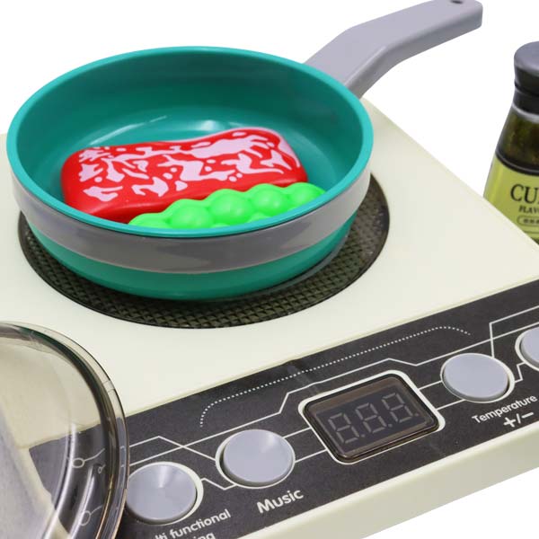 Set de cocina con luz y sonido 32 piezas