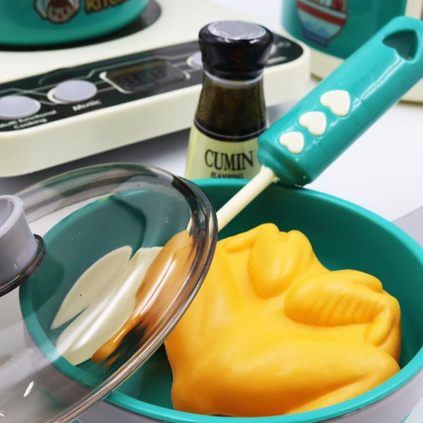 Set de cocina con luz y sonido 54 piezas