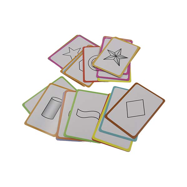 Juego de cartas formas geométricas