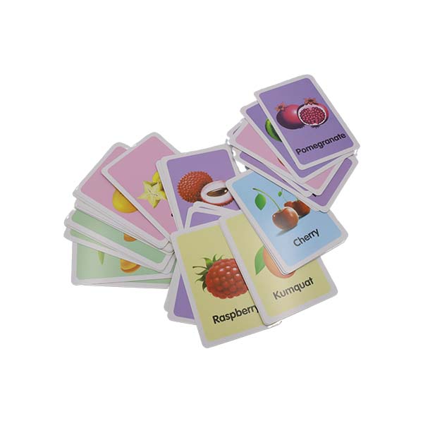 Juego de cartas nombre de frutas