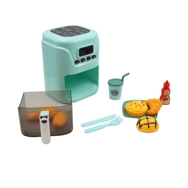 Set de cocina freidora de aire con luz