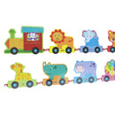 Juego de tren de madera