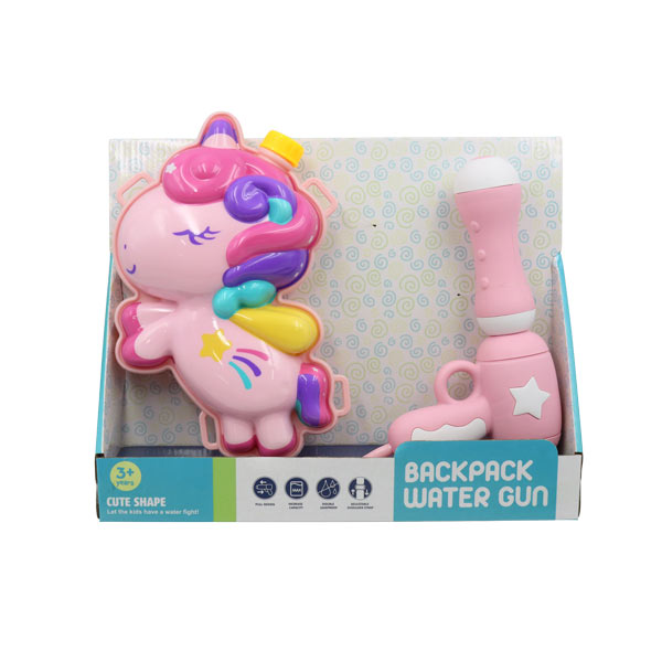 Mochila unicornio con lanzador de agua