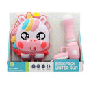 Mochila unicornio con lanzador de agua