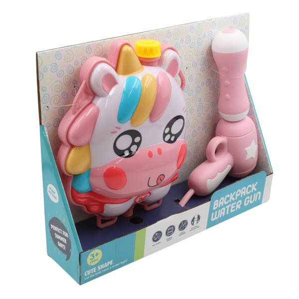 Mochila unicornio con lanzador de agua
