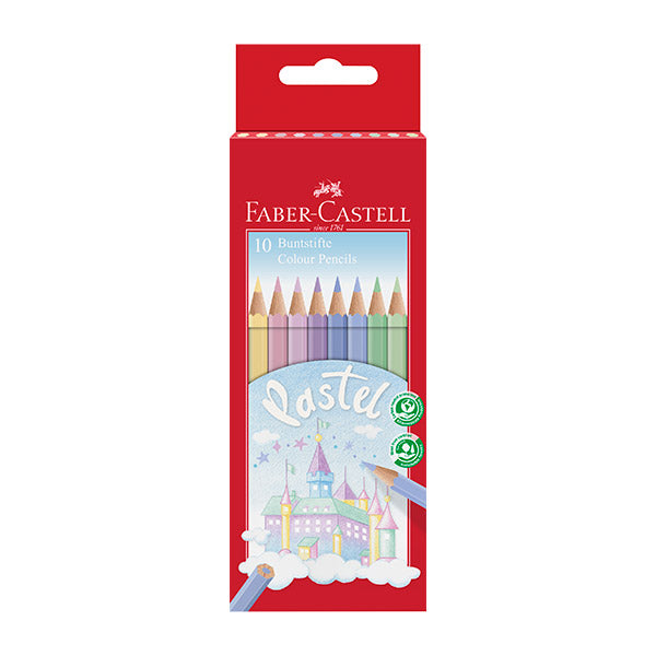 Lápices de color Eco lápices pastel 10 unidades Faber Castell.