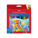 Lápices de color hexagonal aqua 24 unidades Faber Castell