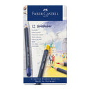 Lápiz Color caja metal Faber Gold 12uds