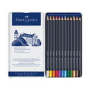 Lápiz Color caja metal Faber Gold 12uds