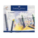 Lápiz Color caja metal Faber Gold 24 unidades.