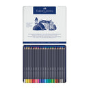 Lápiz Color caja metal Faber Gold 24 unidades.