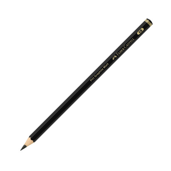 Lápiz de grafito Pitt 6B Faber Castell.