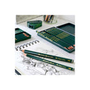 Lapiz grafito de diseño art set caja metal 12 ud