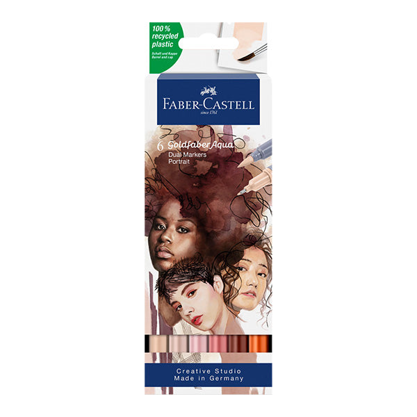 Marcador Portait 6 unidades Faber Castell