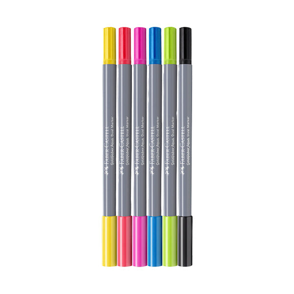 Marcador Dual 6 unidades Faber Castell