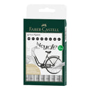 Marcador Ecco negro 8 unidades Faber Castell.