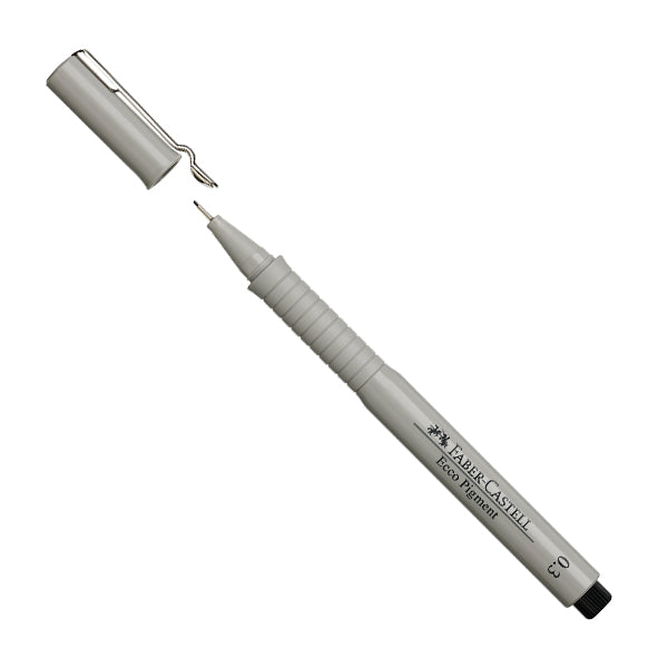 Marcador Ecco Pigment 0.3 negro Faber Castell.