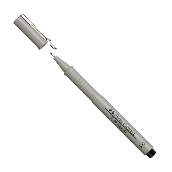 Marcador Ecco Pigment 0.5 negro Faber Castell.