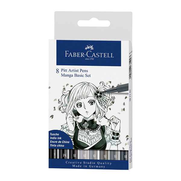 Marcador Pitt manga 8 unidades Faber Castell
