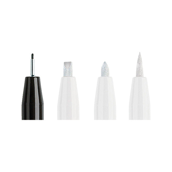 Marcador Pitt negro 4 unidades Faber Castell
