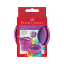 Vaso plegable para limpiar pinceles clic go fucsia