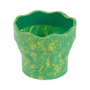 Vaso plegable para limpiar pinceles clic go verde limon