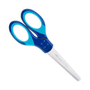 Tijera grip azul 13 cms punta roma