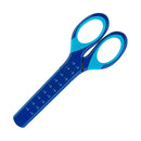Tijera grip azul 13 cms punta roma