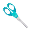 Tijera grip turquesa 13 cms punta roma