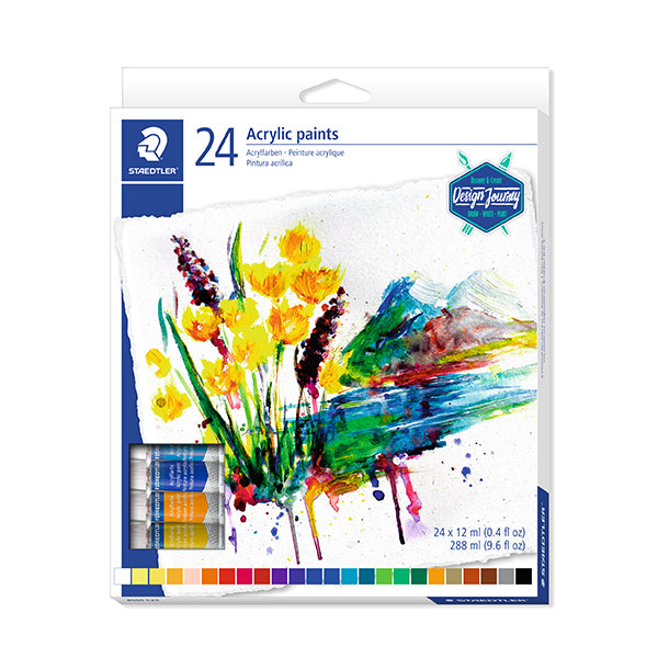 Pintura acrílica 24 unds  Staedtler