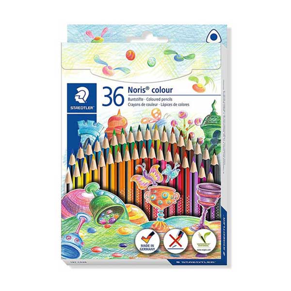 Lápices de color ecológico triangular 36u Staedtler