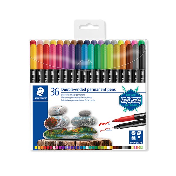 Marcador doble punta 36 unds Staedtler